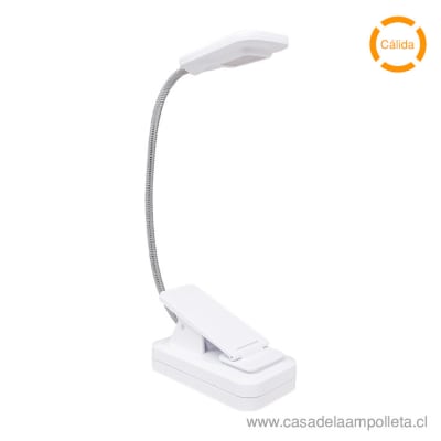 LÁMPARA ESCRITORIO LED TINY CLIP 1W  BLANCO - BLANCO CÁLIDO (3000K)