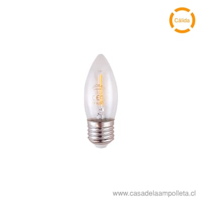 AMPOLLETA LED VELA 2W DIMERIZABLE - BLANCO CÁLIDO (2700K)1
