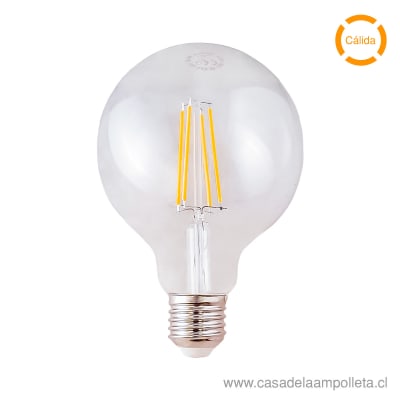 AMPOLLETA LED G95 8W DIMERIZABLE - BLANCO CÁLIDO (2700K)1