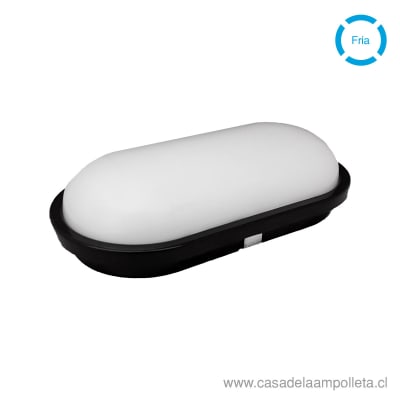 FOCO TORTUGA LED OVALADO 20W NEGRO - BLANCO FRIO (6500K) - FARETTO1