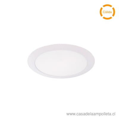 PANEL LED REDONDO EMBUTIDO 12W - BLANCO CALIDO (3000K) - UNILUX