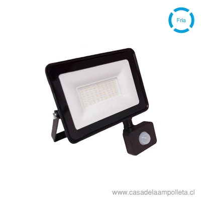 PROYECTOR LED PLANO 30W CON SENSOR DE MOVIMIENTO - BLANCO FRÍO (5700K) - FARETTO