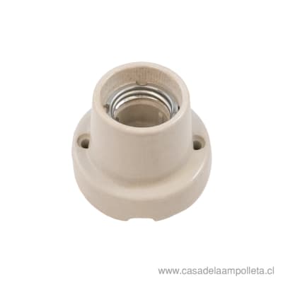 PORTALAMPARA BASE RECTA LOZA E27 - REMA1