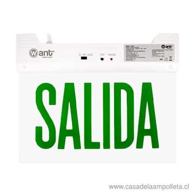 SEÑALÉTICA DE PALABRA SALIDA LED 3W1