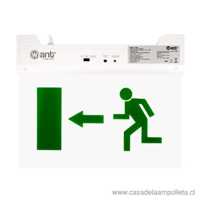 SEÑALETICA ICONO DE SALIDA LED 3W1