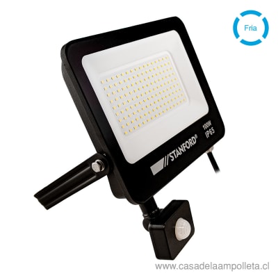 PROYECTOR LED PLANO 100W CON SENSOR DE MOVIMIENTO WS - BLANCO FRÍO (6500K)