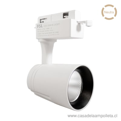 FOCO LED PARA RIEL 15W BLANCO - BLANCO NEUTRO (4000K) - FSL