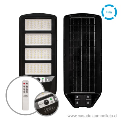 LUMINARIA PUBLICA LED PEATONAL SOLAR 200W S02 - BLANCO FRÍO (6500K)1