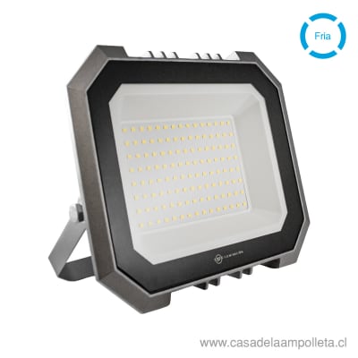 PROYECTOR LED PLANO 100W GRIS - BLANCO FRIO (6500K)1