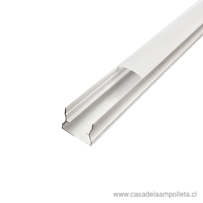 PERFIL DE ALUMINIO SOBREPUESTO 15X17MM PARA CINTA LED - 2 METROS1