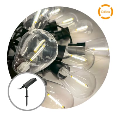 GUIRNALDA SOLAR 10 LEDS 6.5 METROS - BLANCO CÁLIDO1