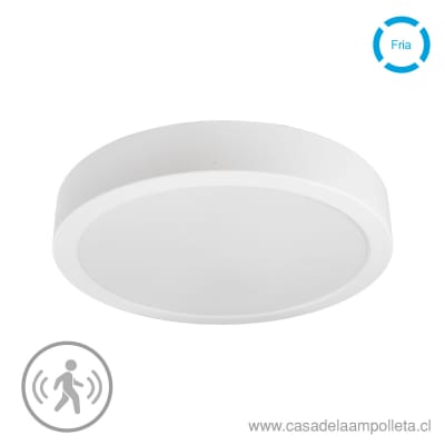 PANEL LED REDONDO SOBREPUESTO 20W CON SENSOR DE MOVIMIENTO - BLANCO FRÍO (6500K)