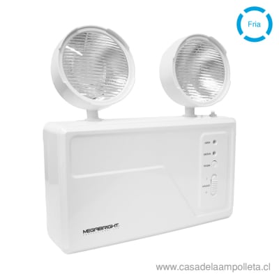 LÁMPARA DE EMERGENCIA LED 2 FOCOS 1,5W - MEGABRIGHT1