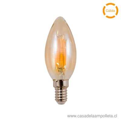 AMPOLLETA LED VINTAGE VELA 4W E14 - BLANCO CÁLIDO (2500K)1