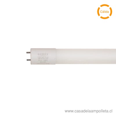 TUBO LED T8 18W 120CM - BLANCO CÁLIDO (3000K) - LUMEX1