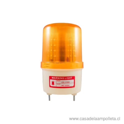 BALIZA LED DESTELLANTE 220V IP45 - AMARILLA1