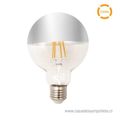 AMPOLLETA LED METALIZADA G95 8W DIMERIZABLE - BLANCO CÁLIDO (2700K)1