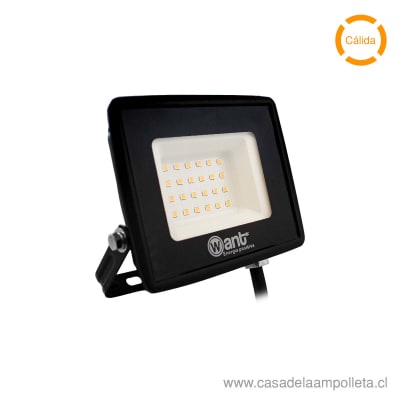 PROYECTOR LED PLANO THIN 20W - BLANCO CÁLIDO (3000K) - WANT1