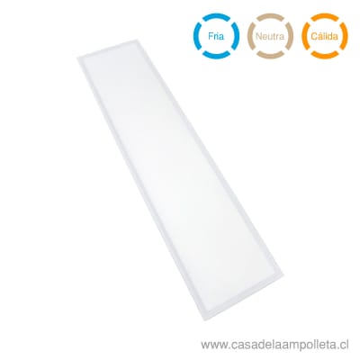PANEL LED 120X30 EMBUTIDO 48W - BLANCO CÁLIDO, NEUTRO Y FRÍO