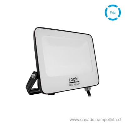 PROYECTOR LED PLANO 50W - BLANCO FRIO (6500K) - LOGIC