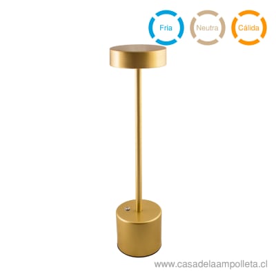 LÁMPARA ESCRITORIO LED DORADO - BLANCO CÁLIDO, NEUTRO Y FRÍO1