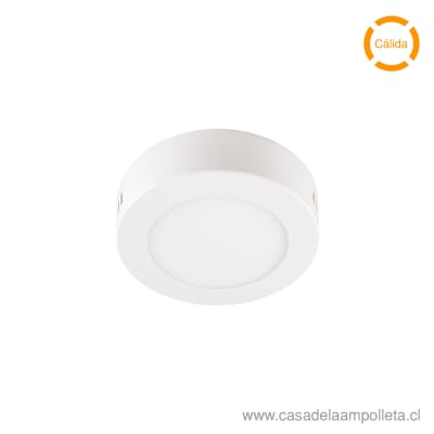 PANEL LED REDONDO SOBREPUESTO 6W - BLANCO CALIDO (3000K) - UNILUX1