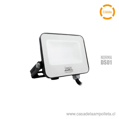 PROYECTOR LED PLANO 20W DS01 - BLANCO CÁLIDO (1700K) - LOGIC