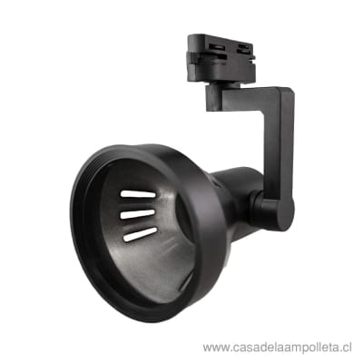FOCO RIEL NEGRO PARA AMPOLLETA PAR30