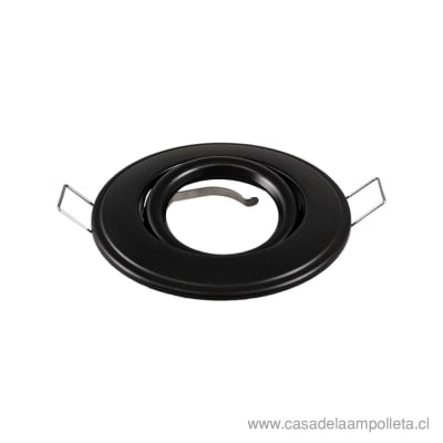 FOCO EMBUTIDO MOVIL PARA DICROICO - NEGRO