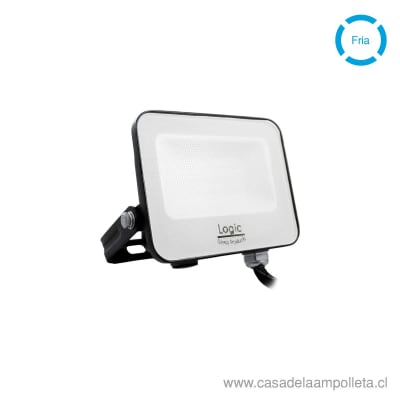 PROYECTOR LED PLANO 20W - BLANCO FRIO (6500K) - LOGIC