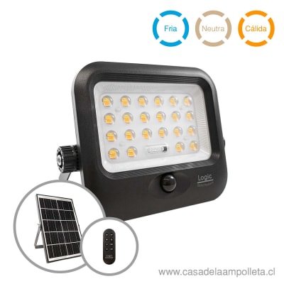 PROYECTOR LED 150W CON PANEL SOLAR Y CONTROL REMOTO - BLANCO CÁLIDO, NEUTRO Y FRÍO1