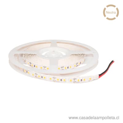 CINTA LED 12V ROLLO 5MTS 7W/M 2835 - BLANCO NEUTRO (4000K)1