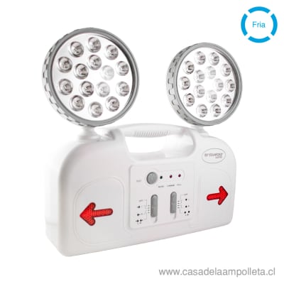 LAMPARA DE EMERGENCIA LED 2 FOCOS 1.5W - STANFORD1