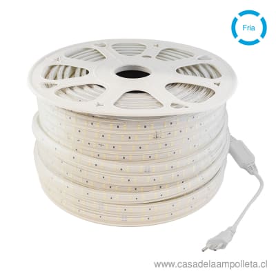 CINTA LED 220V ROLLO DE 100 METROS - BLANCO FRIO (6500K) + CONTROLADOR1