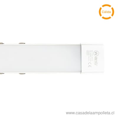 EQUIPO LED FLAT 54W 120CM - BLANCO CÁLIDO (3000K) - WANT