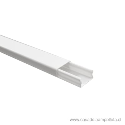 CANALETA DE PVC 10X20MM CON ADHESIVO - 2 METROS - STANFORD1