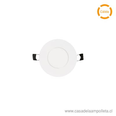 PANEL LED REDONDO EMBUTIDO 3W - BLANCO CÁLIDO (300K)