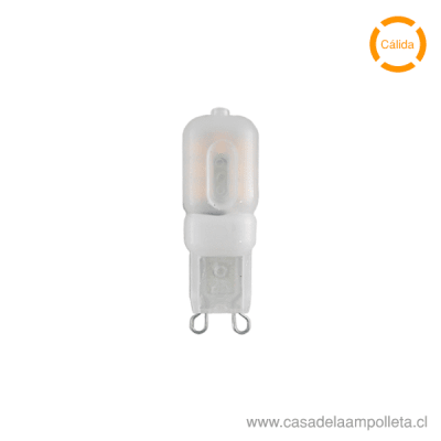 AMPOLLETA LED G9 2,5W - BLANCO CÁLIDO (3000K)