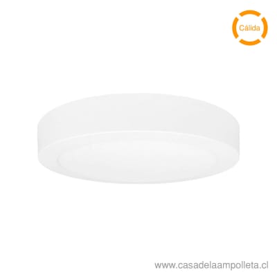 PANEL LED REDONDO SOBREPUESTO 18W - BLANCO CÁLIDO (3000K)