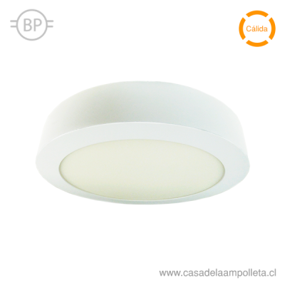 PANEL LED REDONDO SOBREPUESTO 18W - BLANCO CÁLIDO (3000K)