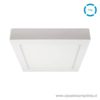 PANEL LED CUADRADO SOBREPUESTO 18W - BLANCO FRIO (6500K) - BYP1