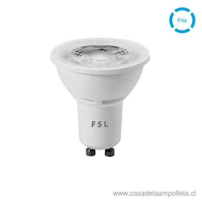 AMPOLLETA LED GU10 6W - BLANCO FRÍO (6500K) - FSL1