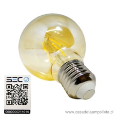 AMPOLLETA LED VINTAGE GLOBO G95 6W - BLANCO CÁLIDO (3000K)