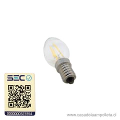 AMPOLLETA LED VINTAGE VELA 4W E14 - CÁLIDA
