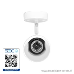 FOCO SPOT SOBREPUESTO R63 SIMPLE - BLANCO