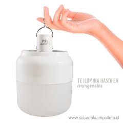 AMPOLLETA LED RECARGABLE 40W - BLANCO FRÍO (6500K) - FSL
