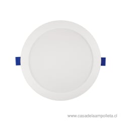 PANEL LED DE EMERGENCIA REDONDO EMBUTIDO 18W - BLANCO FRÍO (6500K)