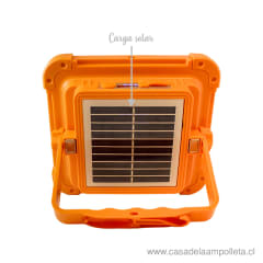 PROYECTOR LED RECARGABLE SOLAR Y CABLE USB 100W