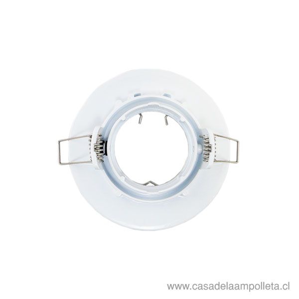 FOCO EMBUTIDO MÓVIL PARA DICROICO - BLANCO | Casa de la Ampolleta