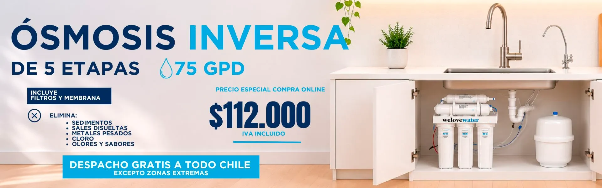 product osmosis inversa de 5 etapas 75 gpd